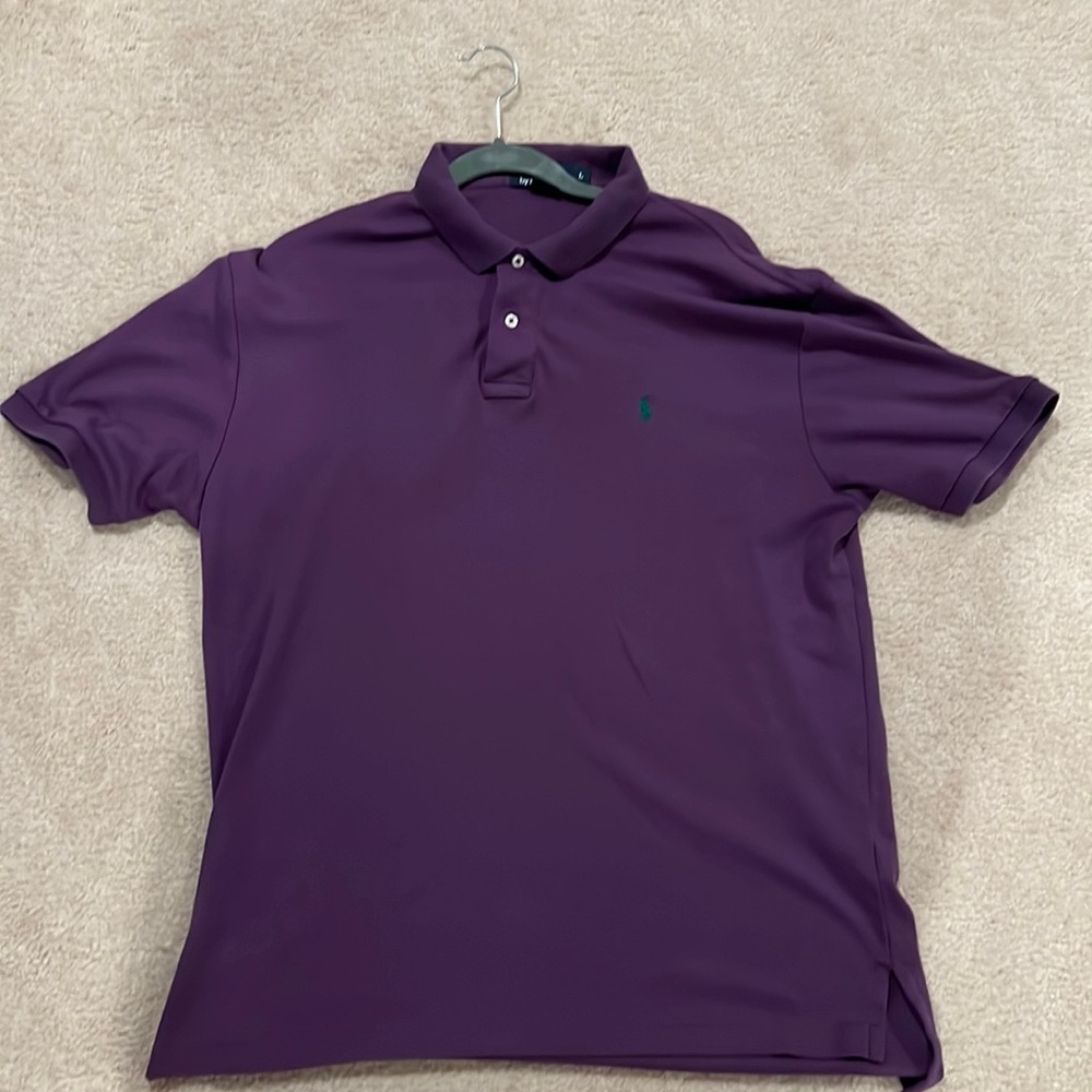 Purple polo size large